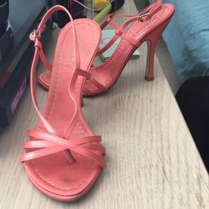 Strap silk sandals BCBG